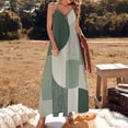 thumbnail image 3 of Sage Green Sleeveless Dress Loose Women's Dress Dresses Luxury Evening Dresses, 3 of 9