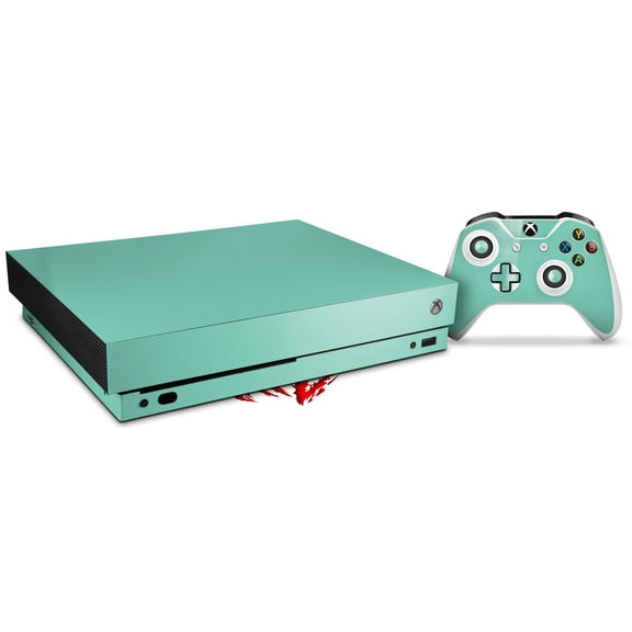 Skin Wrap for XBOX One X Console and Controller Solids Collection Seafoam Green