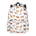 thumbnail image 2 of Rateoe Horses Pattern Student Backpack,Backpack for School,Lightweight Bag,Travel Backpack,Outdoor Backpack,Large Capacity Backpack, 2 of 6