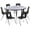 Grey, variant on Flash Furniture Emmy 47.5" Circle Wave Flexible Laminate Activity Table Set with 16" Student Stack Chairs, Grey/Black