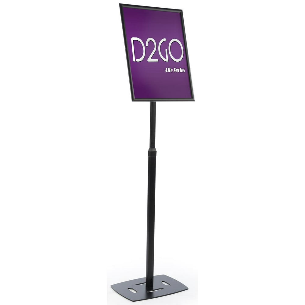 Poster Sign Floor Stand, 18x24" Frame, Adjustable Height from 56.575.5