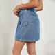 thumbnail image 4 of Faldas para Mujer, Estilo Y2k, Minifalda Vaquera de Cintura Alta, Pantalones Cortos Vaqueros Elásticos Azul Vaquero M, 4 of 7