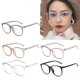 thumbnail image 2 of Anti Blue Light Glasses Blocking Filter Round Computer Glasses Men Women Super Light Frame Eyeglasses Pink Clear Spectacles, 2 of 4