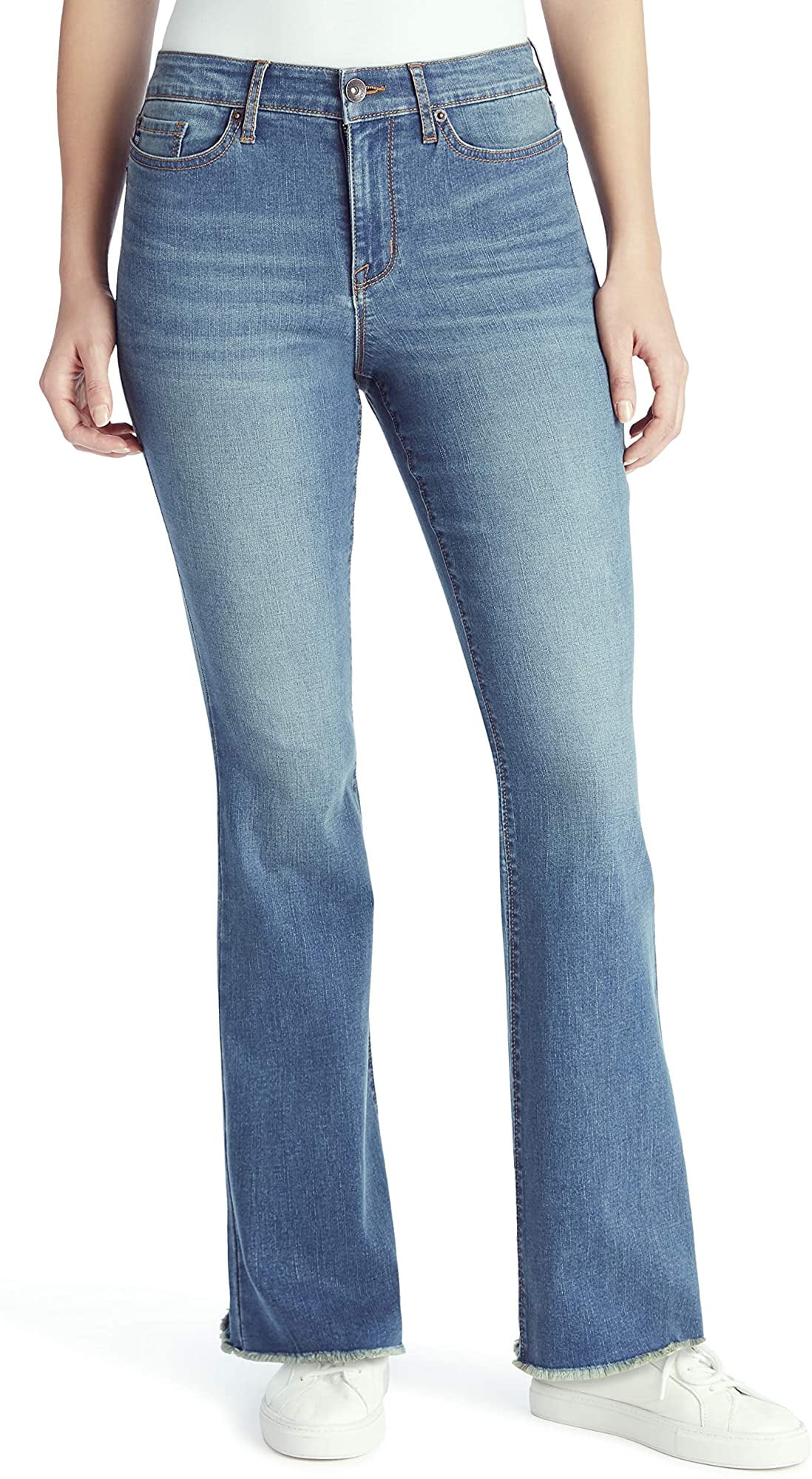 CHAPS Jeans Womens Mid Rise Boot Cut 