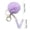#V, variant on Velvet Pom Pom Pendant Keychain, Personalized Initial Soft Velvet Bag Charm, Durable Backpack Hanging Ornament for Daily Accessory Holiday Birthday Gift