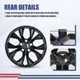 thumbnail image 4 of (4Pcs/Set)17" Hubcaps Steel Wheel Rims Cover Fit for 2023-2025 Honda Cr-V Lx Model PP Material Snap on Installation(17-inch,Black Lacquer), 4 of 9