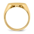 thumbnail image 2 of Real 14kt Yellow Gold 15.5x19.0mm Closed Back Mens Signet Ring Size: 9; for Adults and Teens; for Women and Men, 2 of 5