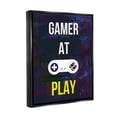 thumbnail image 2 of Stupell Industries Gamer At Play Vivid Layered Background Controller Graphic Art Jet Black Floating Framed Canvas Print Wall Art, Design by Annie Warren, 2 of 5