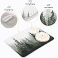 thumbnail image 4 of FREEAMG Dish Drying Mat Forest Trees Absorbent Dry Mats for Dishes Draining Pad for Kitchen Countertop 18" x 24", 4 of 7