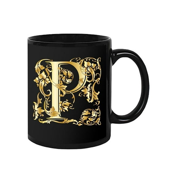 Fancy Letter P Design  Mug Unisex's -Image by Shutterstock