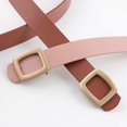 thumbnail image 5 of 2023 New Belts for Women Imitation Leather Luxury Designer Jeans Belt Female Waistband Fashion Square Metal Buckle Belt Black, 5 of 7