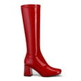 thumbnail image 2 of DREAM PAIRS Women's Gogo Boots, Square Toe Chunky Knee High Boots For Women, 2 of 7