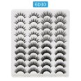 thumbnail image 1 of 20 Pairs False Eyelashes Natural 4 Styles 3D Reusable Soft False Eyelashes Fluffy False Mink Eyelashes Thin Flexible False Lashes Easy to Wear, 1 of 5