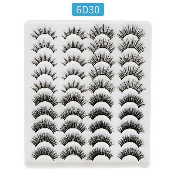 20 Pairs False Eyelashes Natural 4 Styles 3D Reusable Soft False Eyelashes Fluffy False Mink Eyelashes Thin Flexible False Lashes Easy to Wear