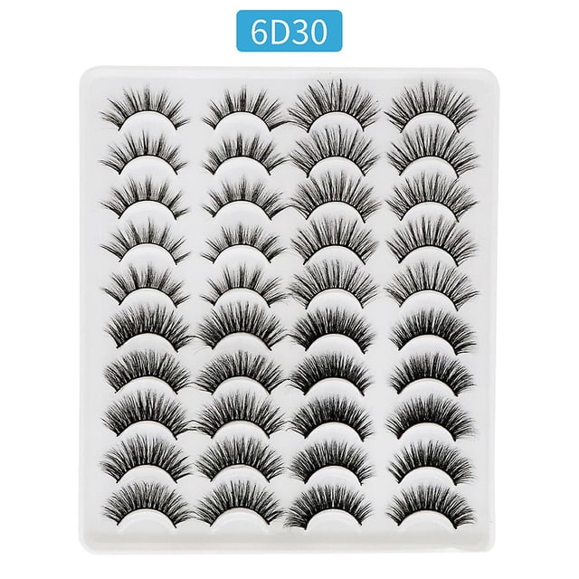 20 Pairs False Eyelashes Natural 4 Styles 3D Reusable Soft False Eyelashes Fluffy False Mink Eyelashes Thin Flexible False Lashes Easy to Wear