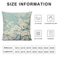 thumbnail image 5 of Chilfamy White Flowers Pillow Covers for Couch Sofa Indoor Outdoor Pillow Case for Bedroom Living Room Decorative Throw Pillowcase 1PC 20x20in, 5 of 5
