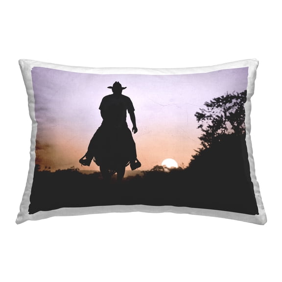 Stupell Industries Southern Cowboy Silhouette Decorative Printed Throw Pillow Design by Marcus Prime