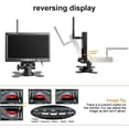 thumbnail image 3 of Becaristey Backup Camera Detachable IP67 Waterproof 7-inch Screen Remote Control Wide Angle Automotive Trailer Rear View Camera Type 2, 3 of 6