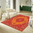 thumbnail image 6 of 4'x6' boho carpet carpet pads area rug for hardwood floors corner rug grippers for area rugs machine washable area rug, 6 of 10