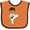 Orange and Black, variant on Inktastic African American Boy, Karate Boy, Black Belt, Kata Boys Baby Bib