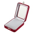 thumbnail image 3 of Naierhg Red Velvet Gift Jewelry Box Case Display Holder for Ring Bracelet Bangle Earrings, 3 of 7