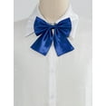 thumbnail image 2 of INSPIRE CHIC Women's Pre-Tied Bowknot Bow Tie Adjustable Strap Bowtie Solid Color One Size Royal Blue, 2 of 6