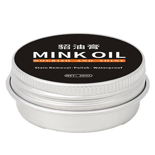 Mink Oil Cream Cuero Nutritivo Multifuncional Incoloro para Zapatos Bolsas Asiento El Automóvil