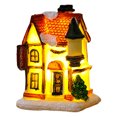thumbnail image 2 of Nuevas Decoraciones Navideñas Resina Casa Pequeña Navidad Micropaisaje Luminoso Adornos para Casa Nieve Regalo Navidad (H), 2 of 9