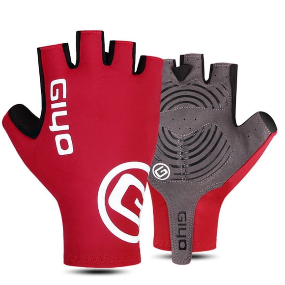 Guantes de ciclismo multicolores Yuarrent para senderismo y bicicleta Rojo L