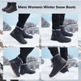 thumbnail image 5 of Cyiecw Snow Boots for Men Women Waterproof Lightweight Trekking Boots Anti-slip Winter Boot Outdoor Comfortable Warm Fur Lined Hiking Shoes, 5 of 8