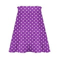 thumbnail image 5 of Maoxin Womens Skirts Women's Summer Beach Polka Printing Lace Drawstring Tie Adjustable Skirt ,Purple,2XL, 5 of 6