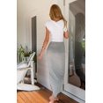 thumbnail image 3 of Women WRAP Banded Draped Cut Out Hi Low Asymmetrical High Waist Open Maxi Skirt, 3 of 4