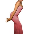 thumbnail image 2 of Women Sleeveless Fish Tail Dress Solid Spaghetti Strap Bodycon Long Dress, 2 of 7