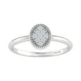 thumbnail image 2 of Sterling Silver with 1/15 CTTW Natural White Diamond Oval Ring, 2 of 3