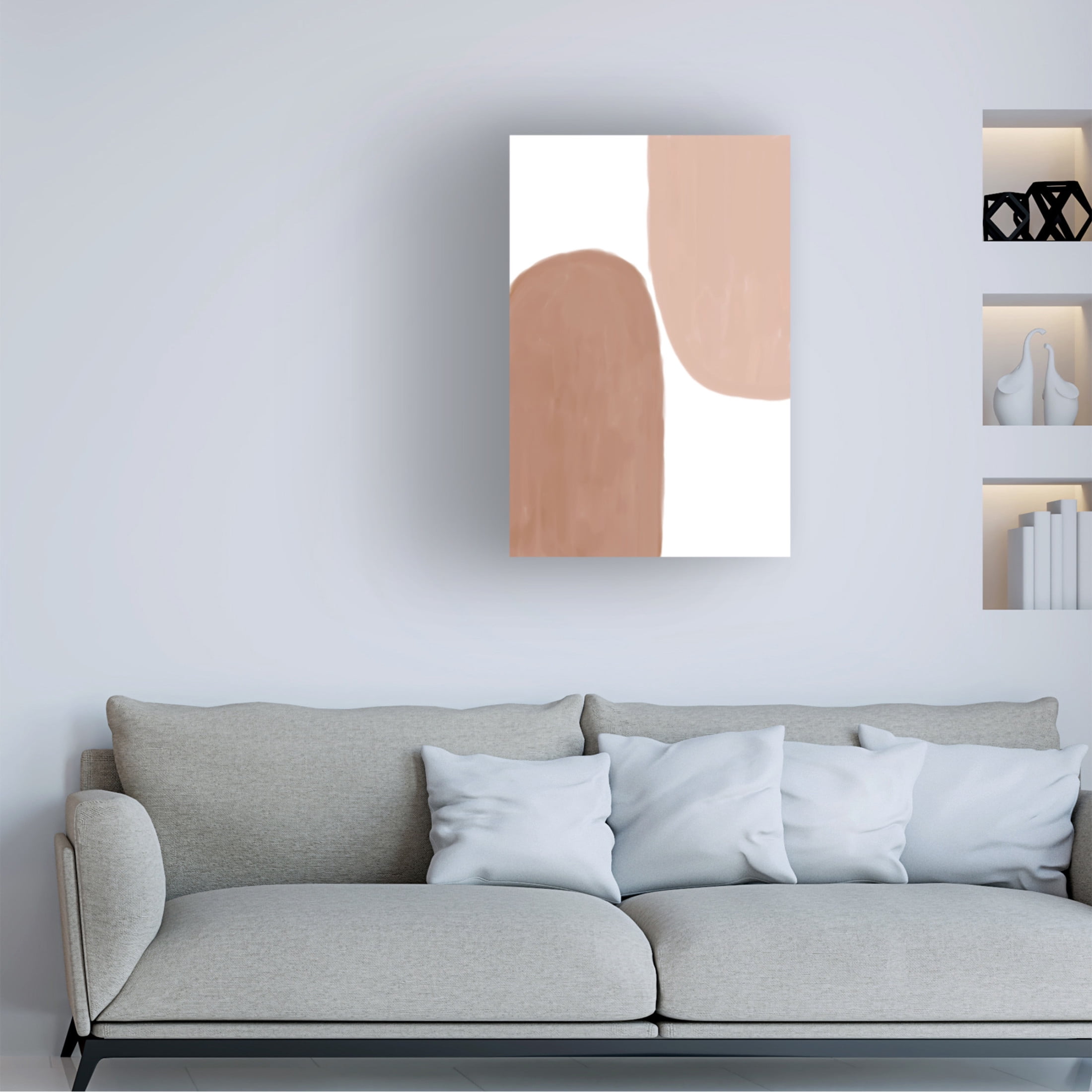 Trademark Fine Art Melloi Art Prints Earth Tone Painting Canvas Wall Art