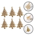 thumbnail image 1 of unbranded 6Ud De Servilleta Para Fiestas Navideñas En Metal Dorado Con Y Duradero, 1 of 8