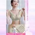 thumbnail image 5 of Bras for Women,Comfort Bra Without Underwire Push Up Seamless Sports Padded Lace Soft Stretch Bustier Medium Support Non Wired Sleep Classic Top For Everyday Yoga,Sports Bras for Women,Green,XL, 5 of 7