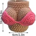 thumbnail image 5 of Funny Bikini Bottle Cover Insulated Can Cover, Handmade Crochet Bikini Soda Can Cover Wine Bottle Sleeve, 5 of 5