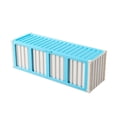 thumbnail image 2 of Caja de almacenamiento para tarjetas coleccionables con 4 ventanas de exhibición, organizador multifuncional, estuche para encimera, cumpleaños y día Azul, 2 of 8