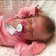 Reborn Baby Dolls, 18" Realistic Newborn Baby Dolls Girl with Soft Vinyl Silicone Full Body, Lifelike Sleeping Baby Dolls for Girls, Reborn Baby Doll Gift Set for 3+ Year Old Kids