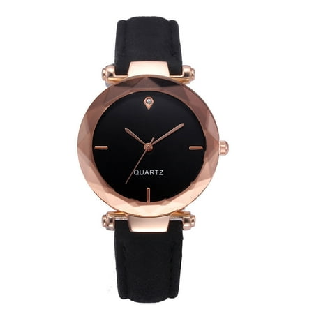 Iuhan Fashion Women Leather Casual Watch Luxury Analog Quartz Crystal (Best Deals On Luxury Watches)