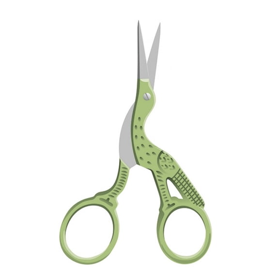 Stork 3 1/2 Inch Scissors Green