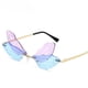 thumbnail image 2 of Gafas de sol personalizadas sin marco con diseño de alas de libélula para mujer, divertidas gafas de bola, 2 of 5