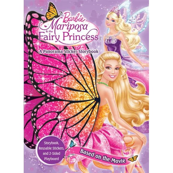 Pre-Owned Barbie Mariposa & the Fairy Princess: A Panorama Sticker Storybook (Paperback) 0794428371 9780794428372
