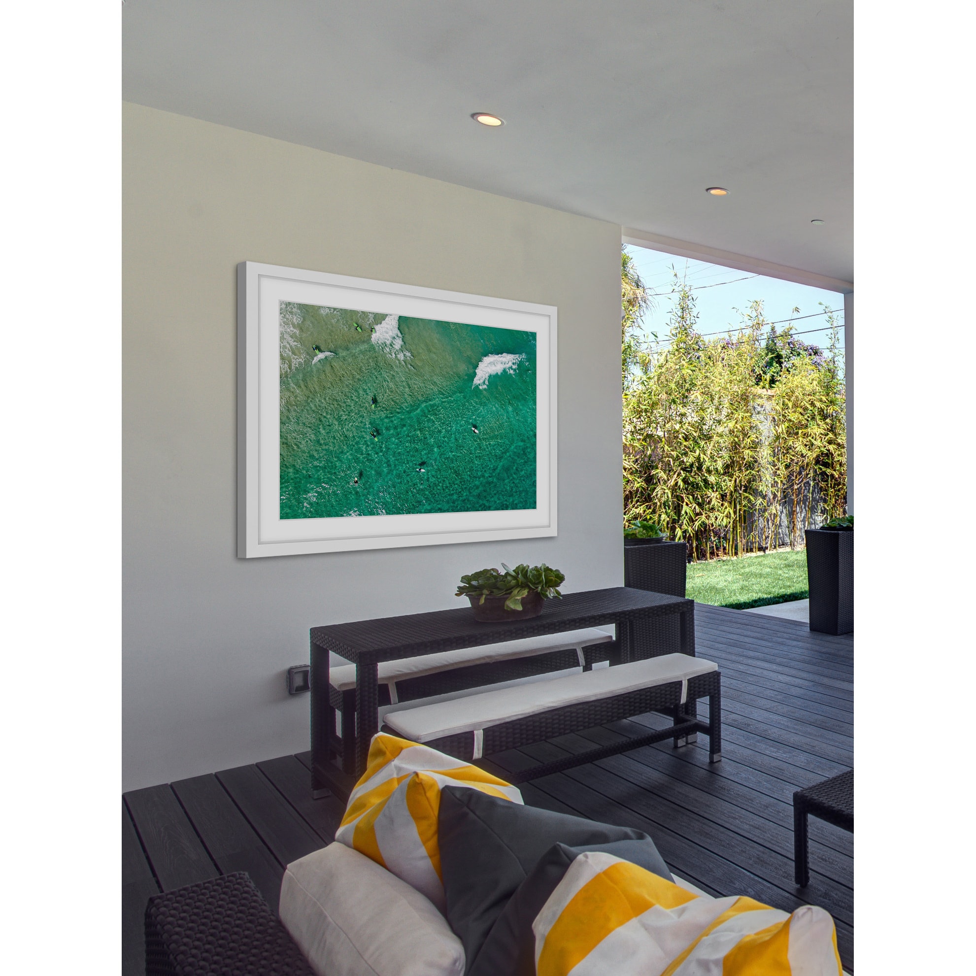 Marmont Hill "Paddling Out" by Karolis Janulis Framed Painting Print