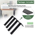 thumbnail image 4 of 4Pcs Heavy Duty Iron Shelf Brackets for Wall,  L Shaped Metal Shelving Bracket Supports, 4 of 6