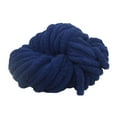 thumbnail image 5 of Tachiuwa Chunky Chenille Yarn Acrylic Fibers Gauge 7 Jumbo Giant Washable Bulky Yarn Thick Yarn for Sofa Throw Crocheting Hat Blanket Dark Blue, 5 of 10