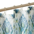 thumbnail image 2 of Lush Decor Ikat Drops Shower Curtain Single 72" W x 72" L Teal - Blue Shower Curtains - Colorful Bath Curtain - Modern Eclectic Style - Boho Decor, 2 of 7
