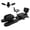 Black, variant on Leg Stretcher with Steel Frame & 330 LBS Capacity, 360° Casters Leg Stretching Split Machine with 62.2" Size & 0~240° Range, Black Flexibility Stretching Machine with 6" PU Cushion, for Fitness Cente