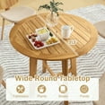 thumbnail image 4 of GVN Outdoor Eating Tables,Patio Table,31.5 Inches Patio Dining Table with Slatted Tabletop and X-shaped Frame, 4 of 8